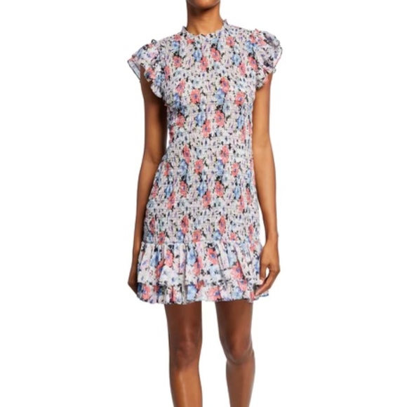 Veronica Beard Dresses & Skirts - Veronica Beard Cici Smocked Floral Dress